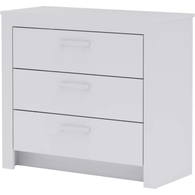 Todi White Bunny 70x140-es átalakítható babaágy + 3 fiókos komód + pelenkázó toldalék