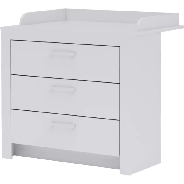 Todi White Bunny 70x140-es átalakítható babaágy + 3 fiókos komód + pelenkázó toldalék