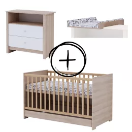   Todi Classic 70x140-es átalakítható babaágy + Classic komód + pelenkázó toldalék