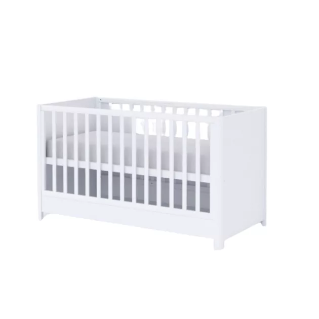 Todi Elegant 3 fiókos komód + 70x140-es átalakítható babaágy + íves pelenkázó toldalék