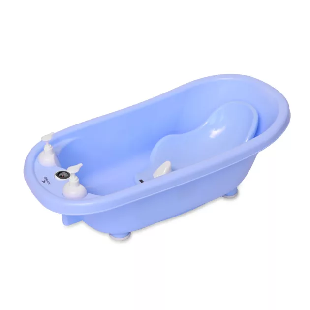 Lorelli kád leeresztő dugóval, babatartóval 88 cm + kádállvány - Blue