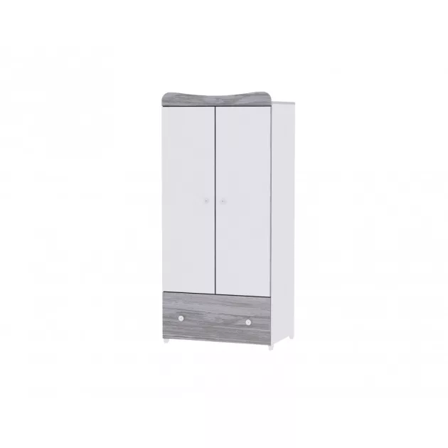 Lorelli Maxi Plus kombi ágy 70x160 + Cupboard pelenkázó komód + Exclusive szekrény - White & Artwood