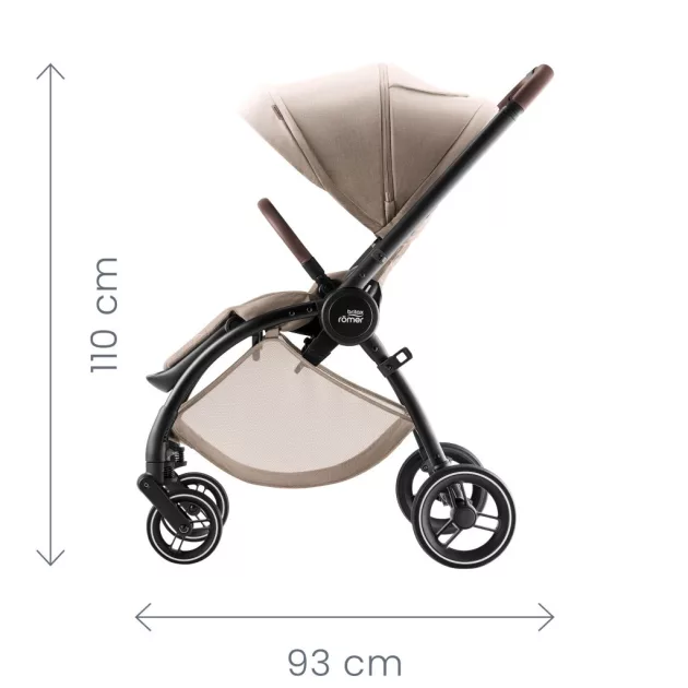 Britax Römer Rio Lux 2az1-ben babakocsi +Baby Safe Core hordozó + bázistalp - Urban Olive