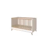 Faktum FLIP White  White & Oak átalakítható 140-es babaágy - fehér +komód+toldalék (5 doboz)