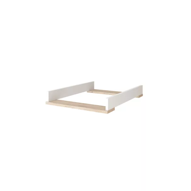 Faktum FLIP White  White & Oak átalakítható 140-es babaágy - fehér +komód+toldalék (5 doboz)