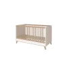 Faktum FLIP White & Oak 120-as babaágy +komód+2 osztású szekrény (6 doboz)