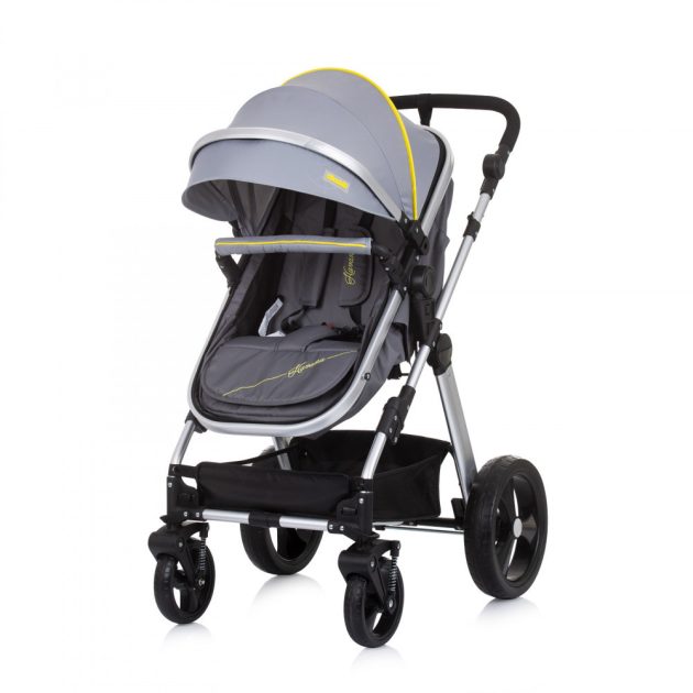 Chipolino Havana babakocsi mózessé alakítható sport résszel + autóshordozó 0-13kg - Graphite