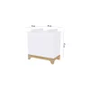 Faktum LUMINA White 120-as babaágy - fehér+komód+toldalék (4 doboz)
