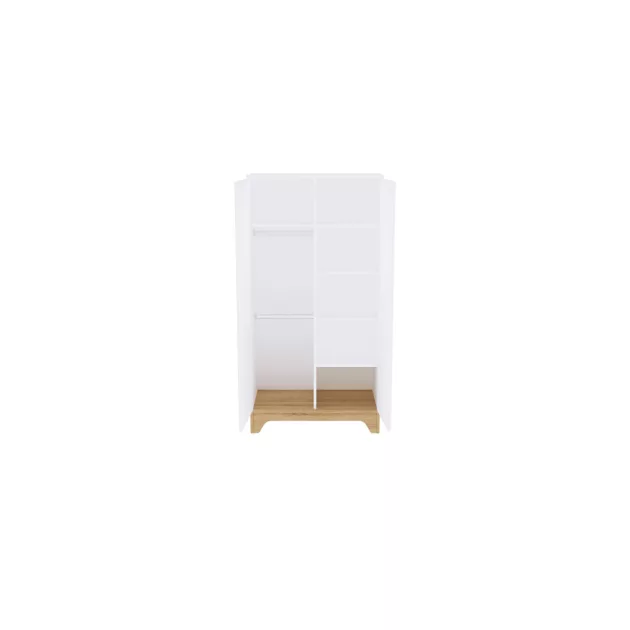 Faktum LUMINA White 120-as babaágy - fehér+komód+toldalék+2 osztású szekrény (7 doboz)