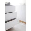 Faktum LUMINA White Átalakítható 140-es babaágy - fehér+komód+toldalék+2 osztású szekrény (8 doboz)