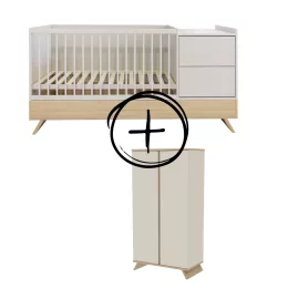   Faktum Sienna Cashmere kombi babaágy  - kasmír+2 osztású szekrény (6 doboz)