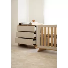   Faktum Sienna Cashmere átalakítható 120-as babaágy - kasmír+komód(toldalékkal) (4 doboz)