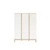 Faktum Loop White&Oak 3 osztású szekrény (5 doboz) - fehér