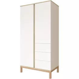   Faktum Loop White&Oak 2 osztású szekrény (3 doboz) - fehér