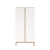 Faktum Loop White&Oak 2 osztású szekrény (3 doboz) - fehér