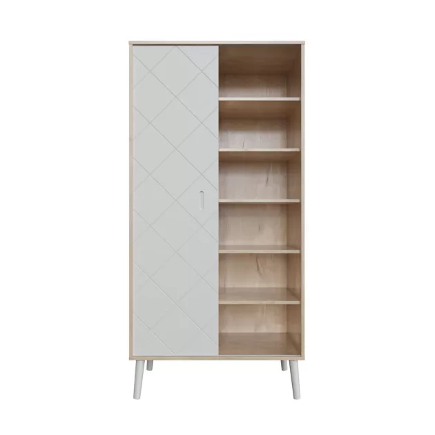 Faktum Peak Natural Oak and White 2 osztású szekrény (3 doboz) - oak