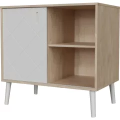 Faktum Peak Natural Oak and White Komód (2 doboz) - oak