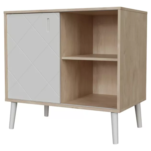 Faktum Peak Natural Oak and White Komód (2 doboz) - oak