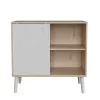 Faktum Peak Natural Oak and White Komód (2 doboz) - oak
