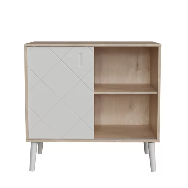 Faktum Peak Natural Oak and White Komód (2 doboz) - oak
