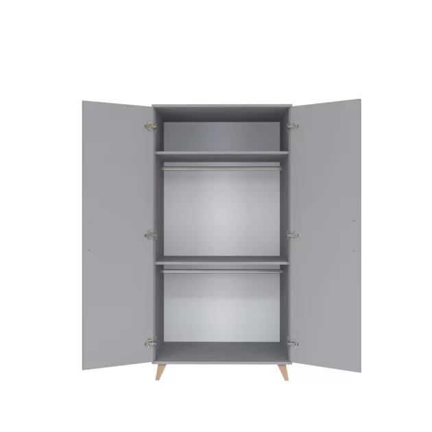 Faktum FLIP Grey 2 osztású szekrény (3 doboz) - szürke