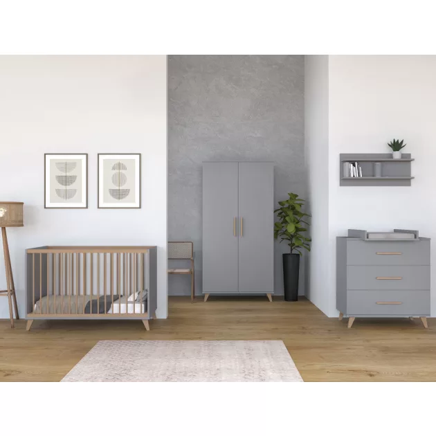 Faktum FLIP Grey komód (2 doboz) - szürke