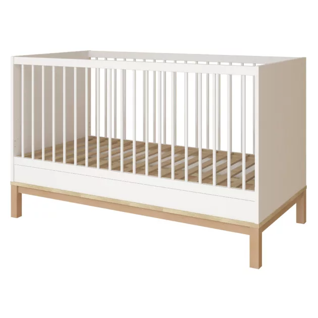 Faktum Loop White&Oak Átalakítható 140-es babaágy (2 doboz) - fehér