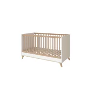 Faktum FLIP White & Oak 120-as babaágy - fehér