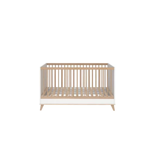 Faktum FLIP White & Oak 120-as babaágy - fehér
