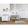 Faktum FLIP White & Oak 120-as babaágy - fehér