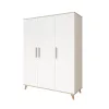 Faktum FLIP White & Oak 3 osztású szekrény (5 doboz) - fehér
