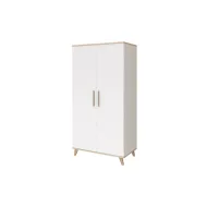   Faktum FLIP White & Oak 2 osztású szekrény (3 doboz) - fehér