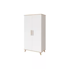   Faktum FLIP White & Oak 2 osztású szekrény (3 doboz) - fehér