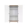 Faktum FLIP White & Oak 2 osztású szekrény (3 doboz) - fehér