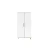 Faktum FLIP White & Oak 2 osztású szekrény (3 doboz) - fehér
