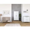 Faktum FLIP White & Oak 2 osztású szekrény (3 doboz) - fehér