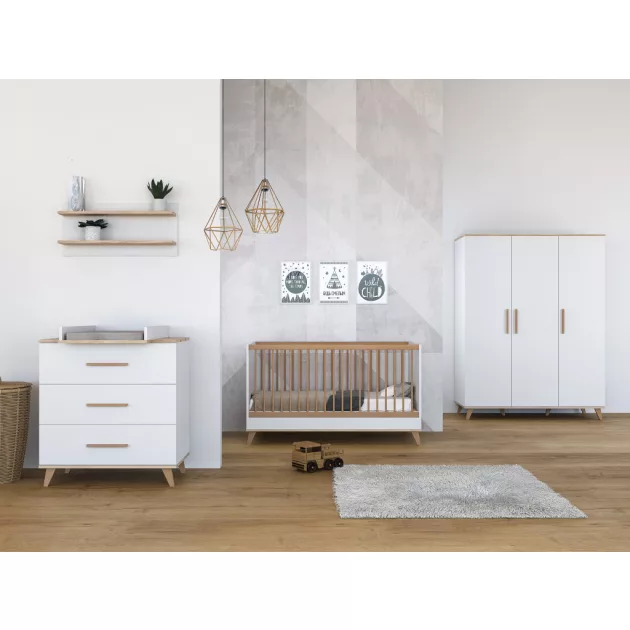 Faktum FLIP White & Oak Falipolc - fehér