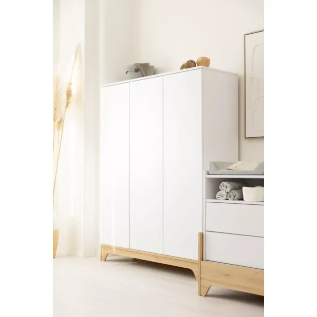 Faktum LUMINA White 3 osztású szekrény (5 doboz) - fehér