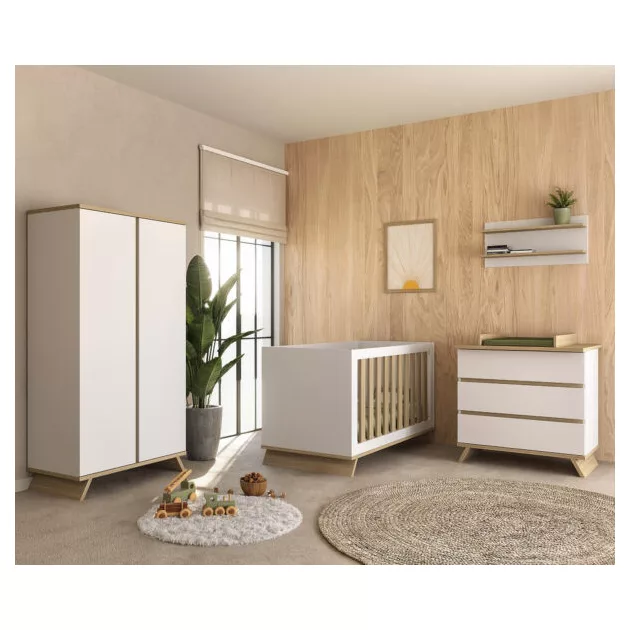 Faktum Sienna White 2 osztású szekrény (3 doboz) - fehér