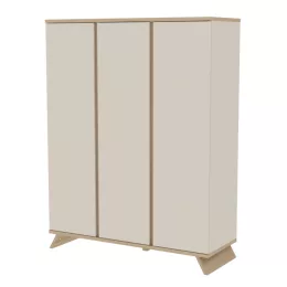   Faktum Sienna Cashmere 3 osztású szekrény (5 doboz) - kasmír
