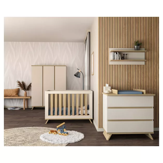 Faktum Sienna Cashmere 3 osztású szekrény (5 doboz) - kasmír
