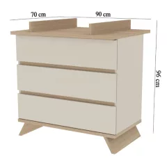 Faktum Sienna Cashmere komód+toldalék (2 doboz) - kasmír