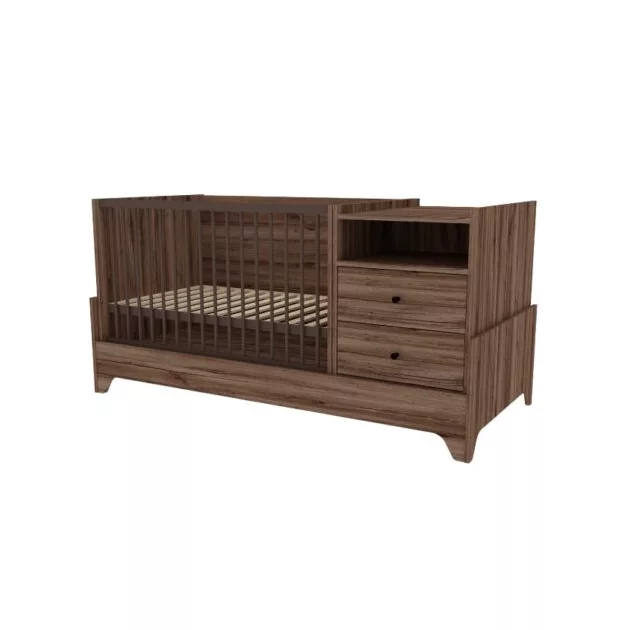 Faktum Nest Walnut Kombi babaágy (4 doboz) - mogyoró