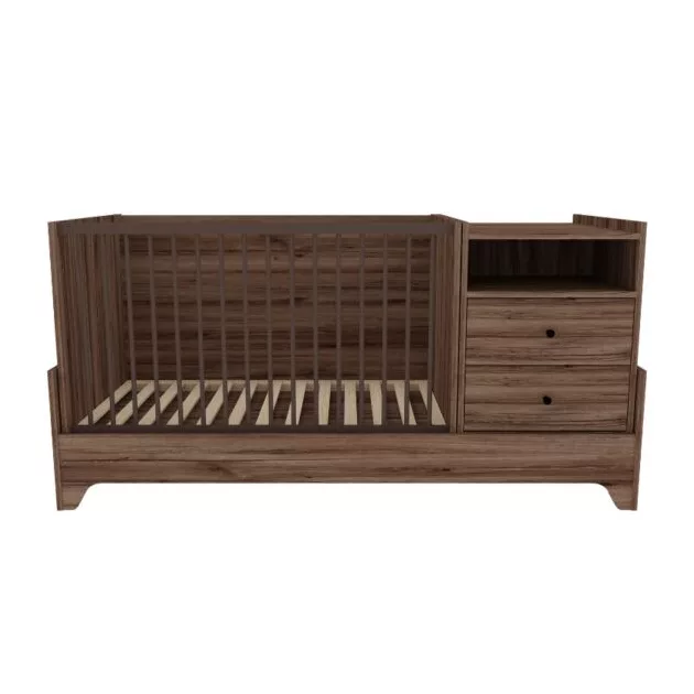 Faktum Nest Walnut Kombi babaágy (4 doboz) - mogyoró
