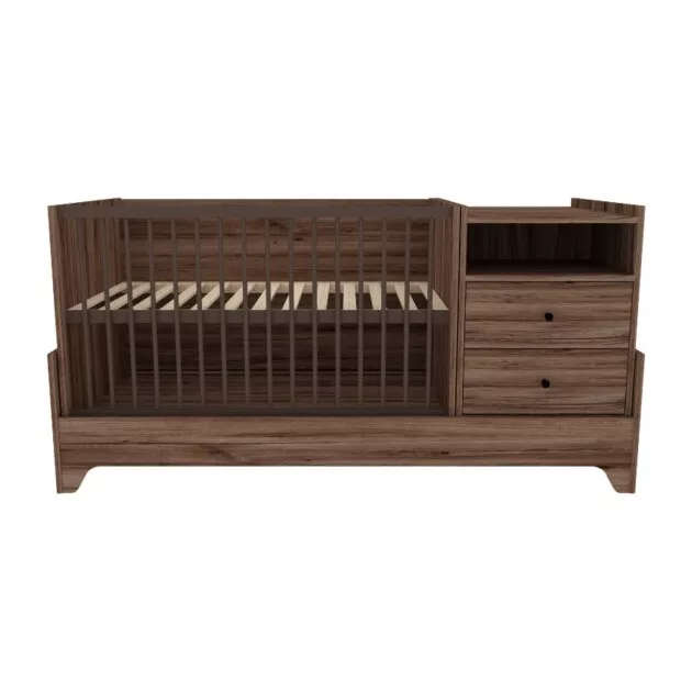 Faktum Nest Walnut Kombi babaágy (4 doboz) - mogyoró