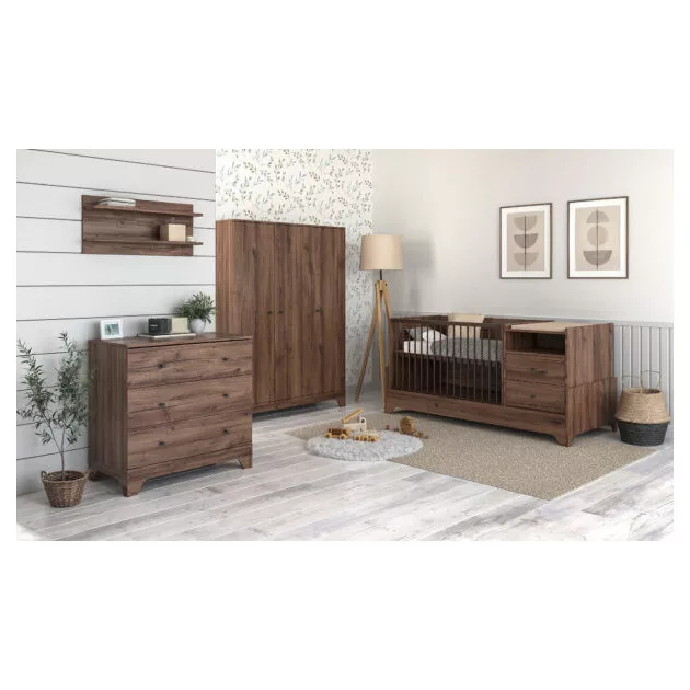 Faktum Nest Walnut Kombi babaágy (4 doboz) - mogyoró