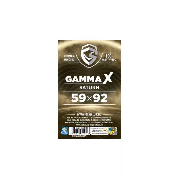 Gamma X - Saturn kártyavédő (59x92 mm)