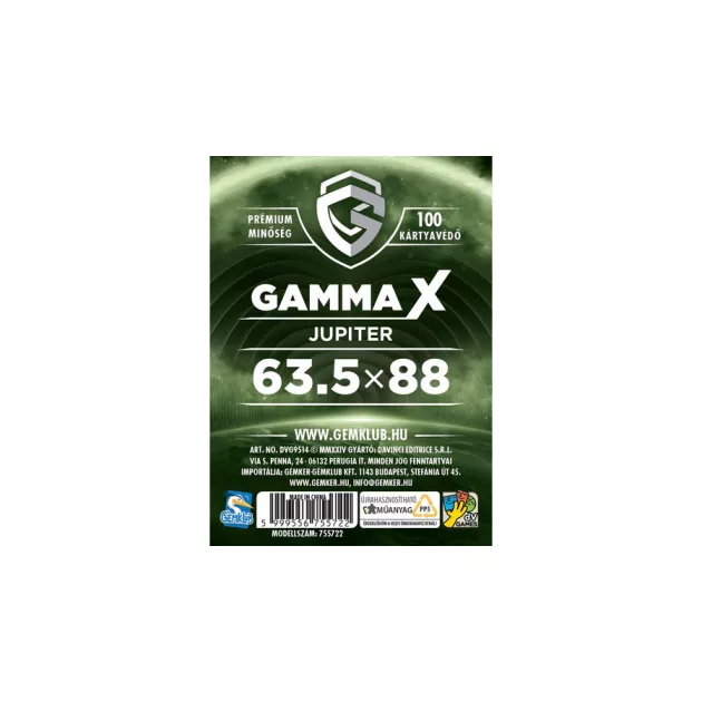 Gamma X - Jupiter kártyavédő (63,5x88 mm)