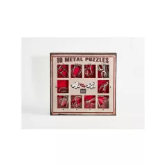 Eureka  - 10 Metal Puzzle Set - piros *-***