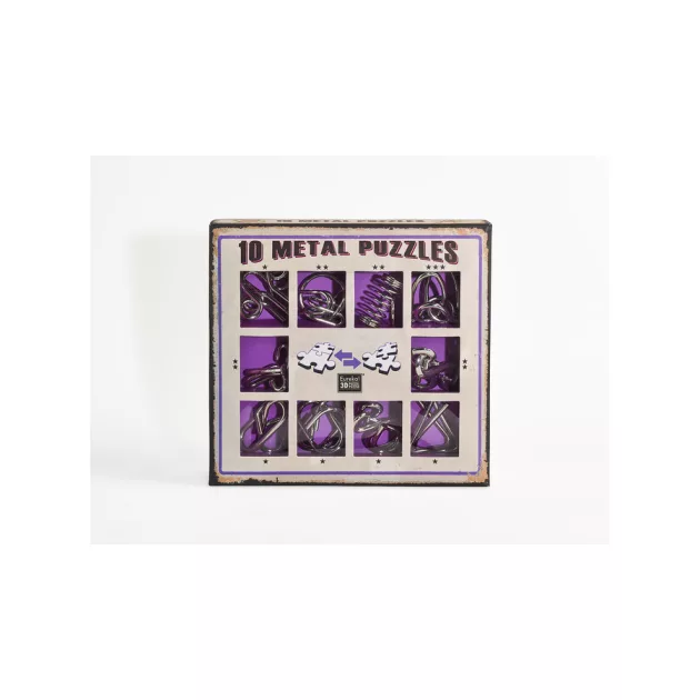 Eureka  - 10 Metal Puzzle Set - lila *-***